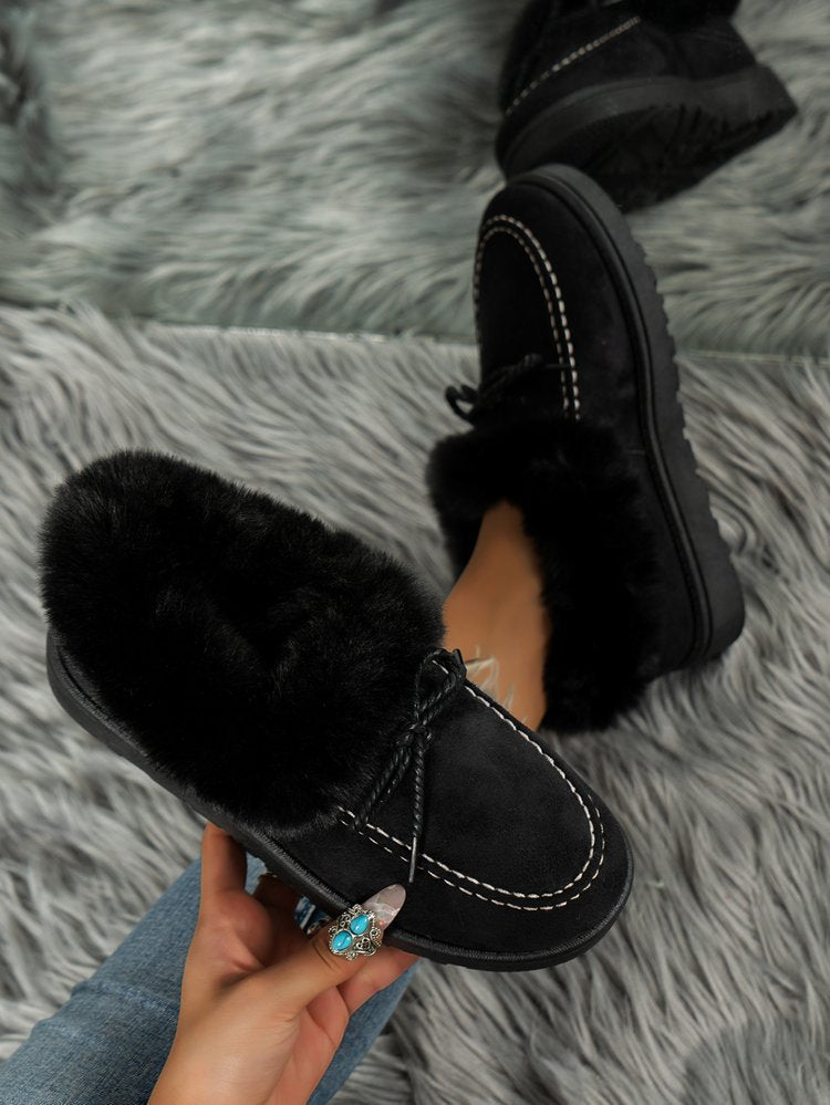 CozyCuddle Round-Toe Boots