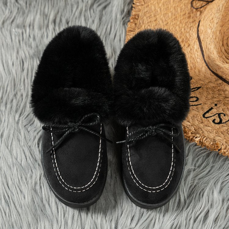 CozyCuddle Round-Toe Boots