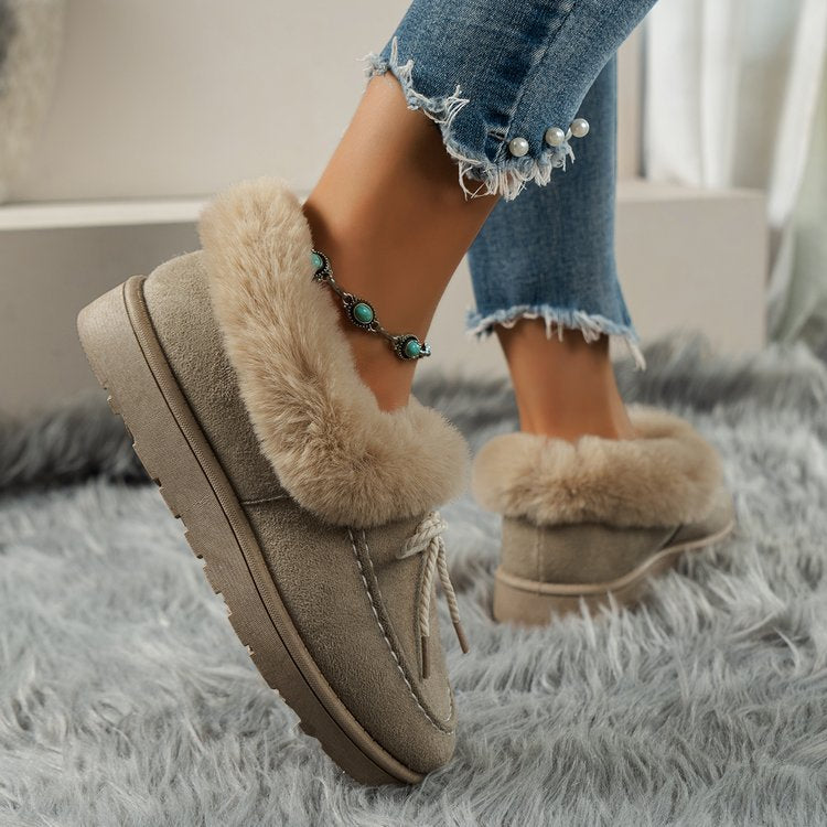 CozyCuddle Round-Toe Boots